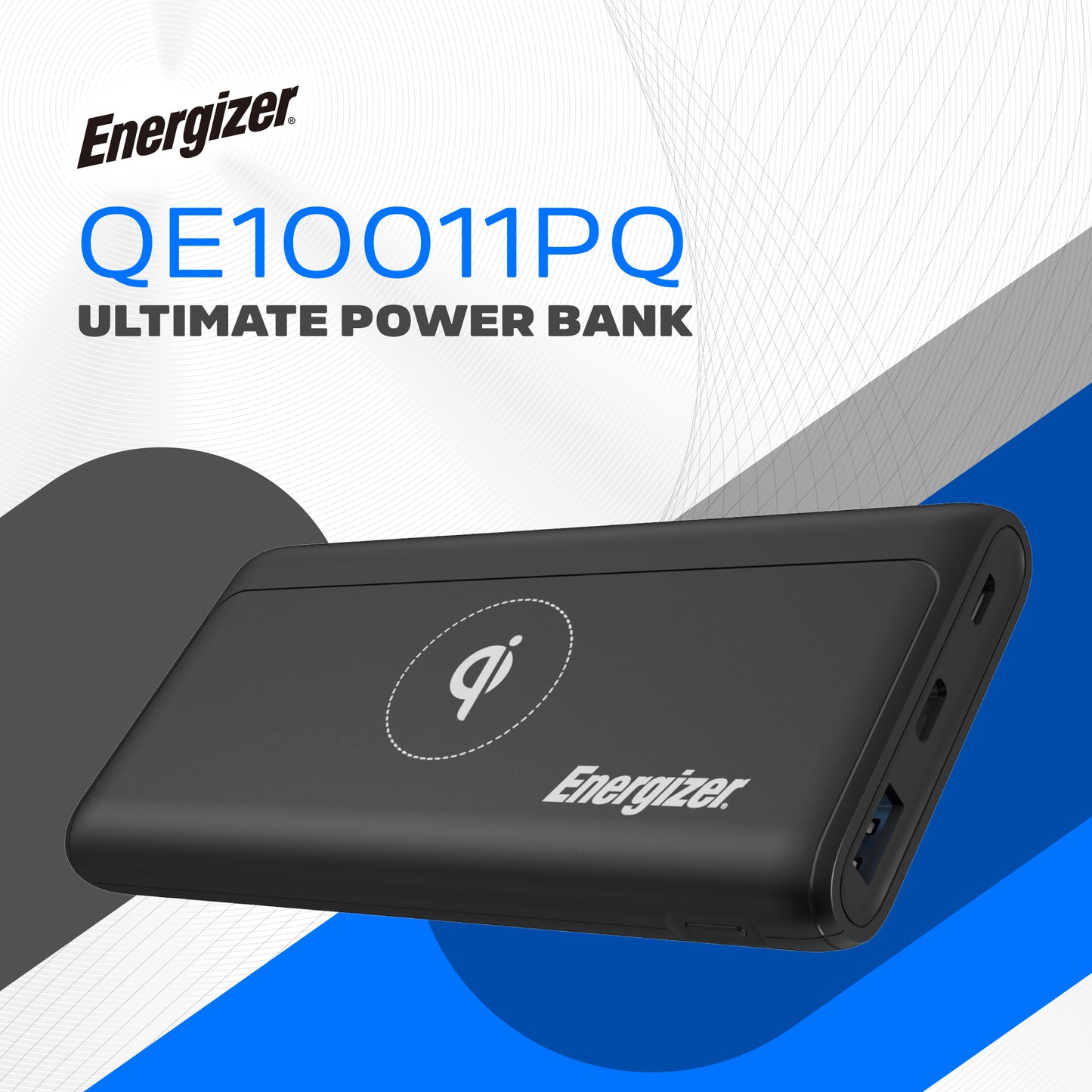 QE10011PQ (PowerBank 10000mAh) Wireless, PD18W Fast Charger