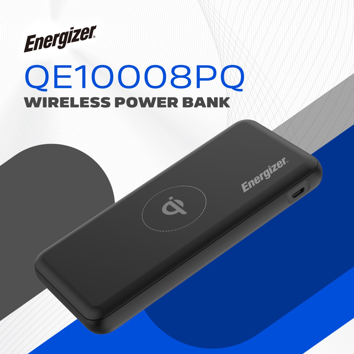 QE10008PQ (PowerBank 10000mAh) LCD Display, Wireless, PD20W Fast Charger