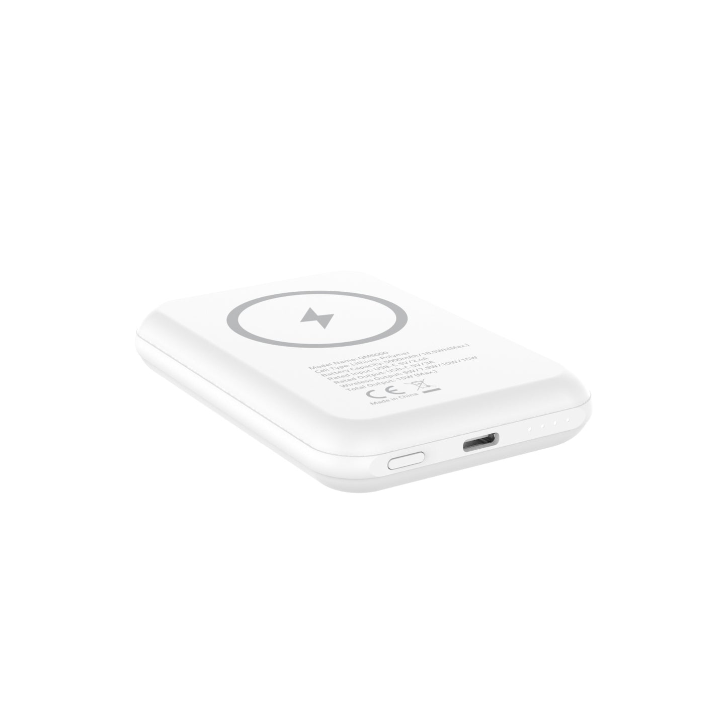QM5000 (PowerBank 5000mAh) Magnetic、Wireless
