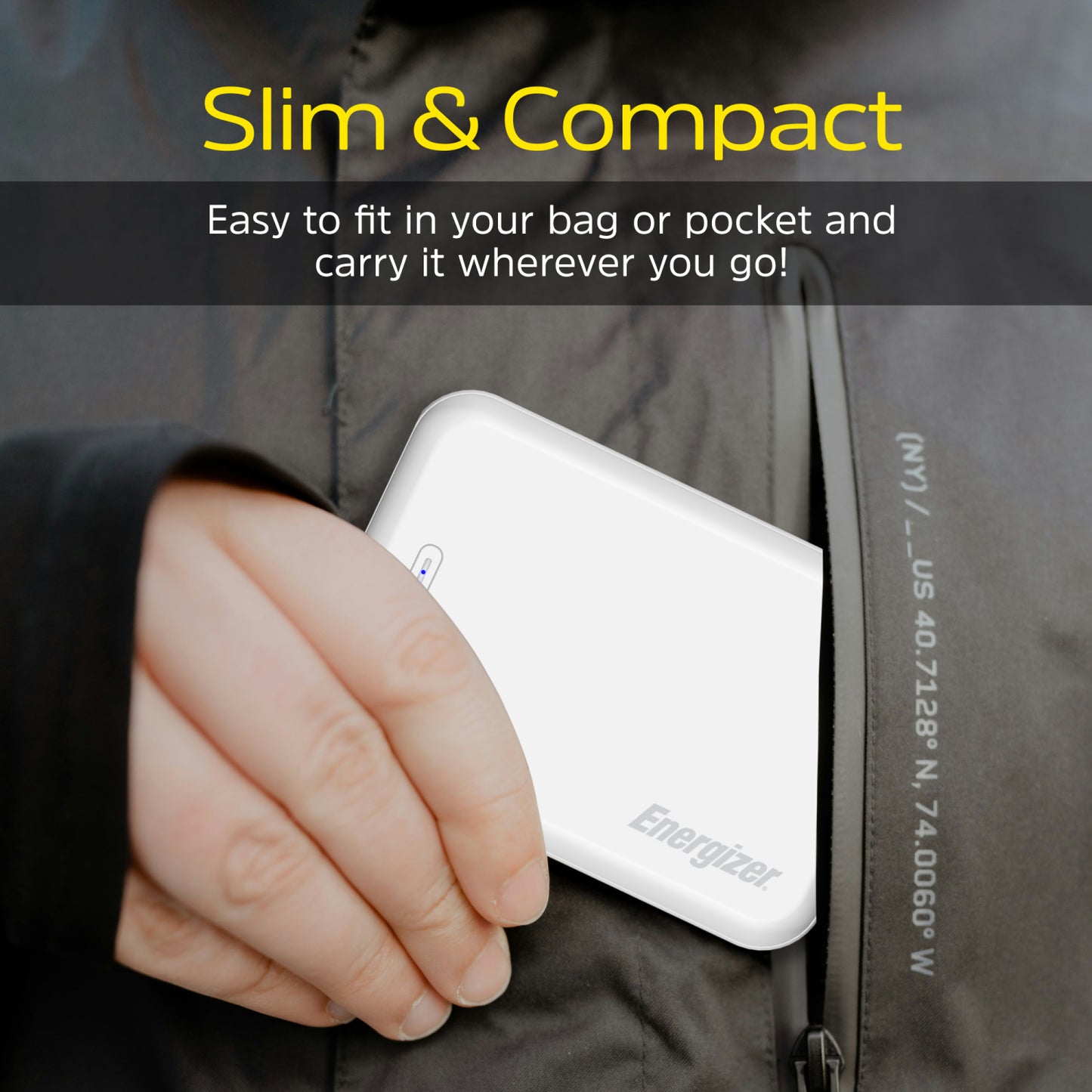 QM5000 (PowerBank 5000mAh) Magnetic、Wireless