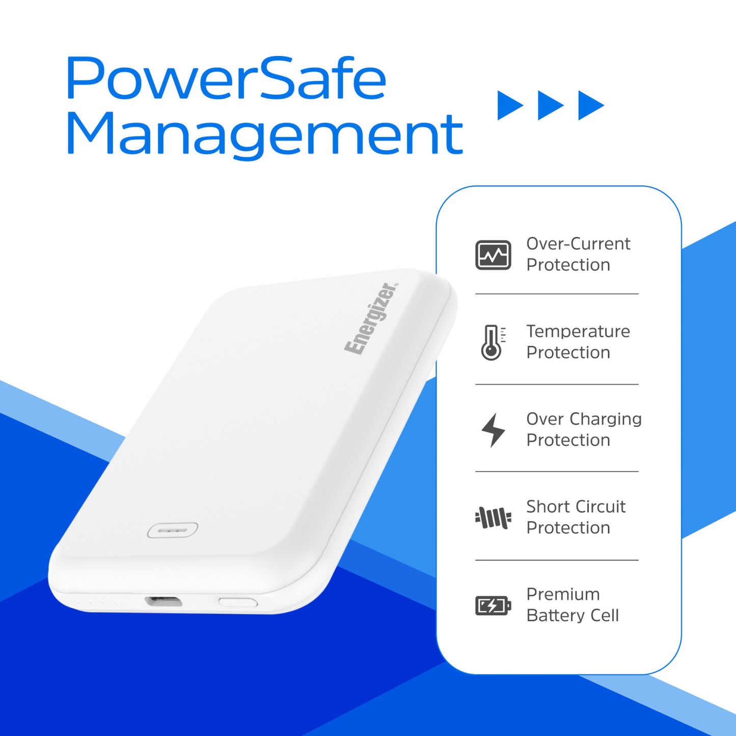 QM5000 (PowerBank 5000mAh) Magnetic、Wireless