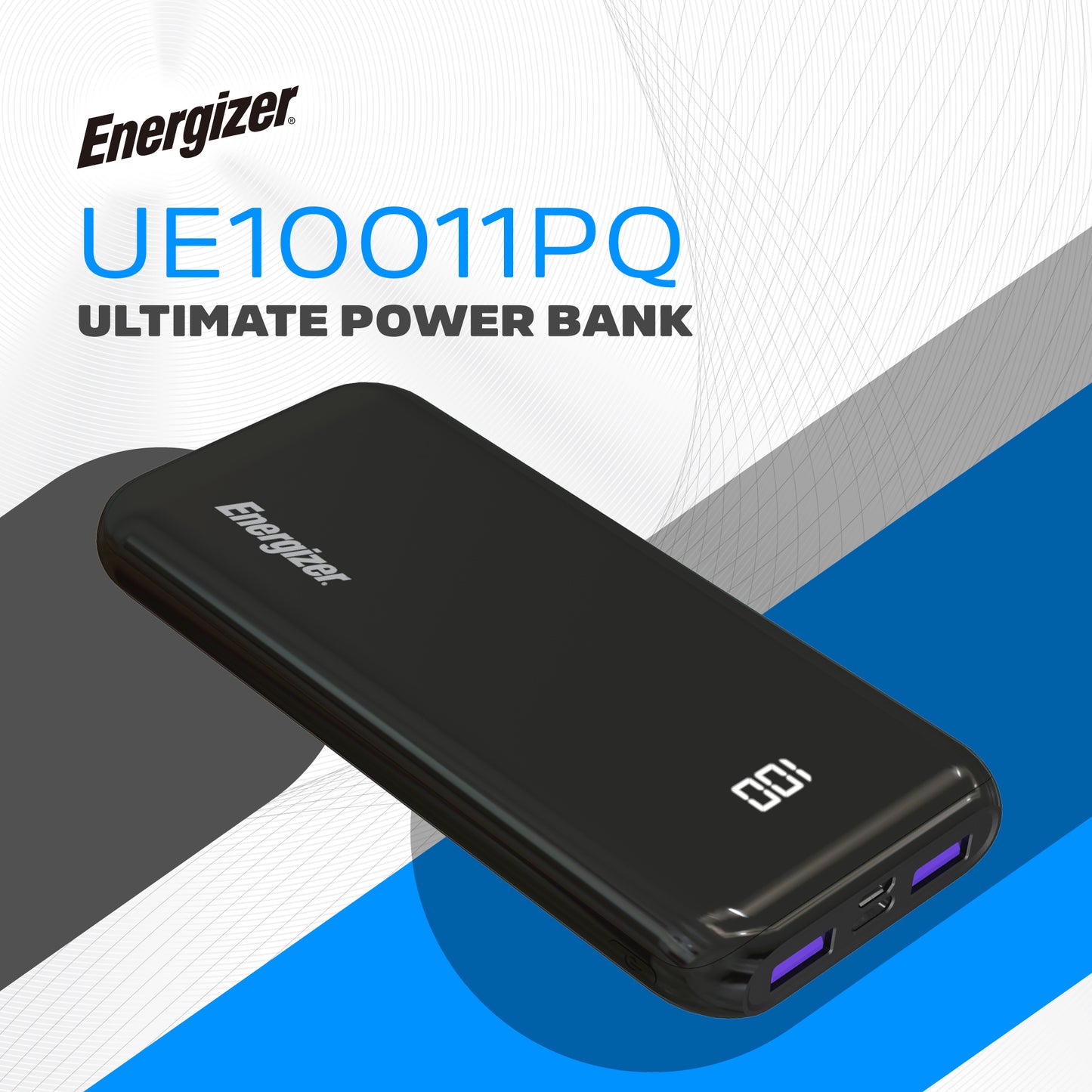 UE10011PQ (PowerBank 10000mAh) LCD Display, PD22.5W Fast Charger