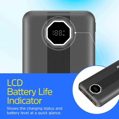 UE10029PQ (PowerBank 10000mAh) LCD Display, 22.5W PD Fast Charger