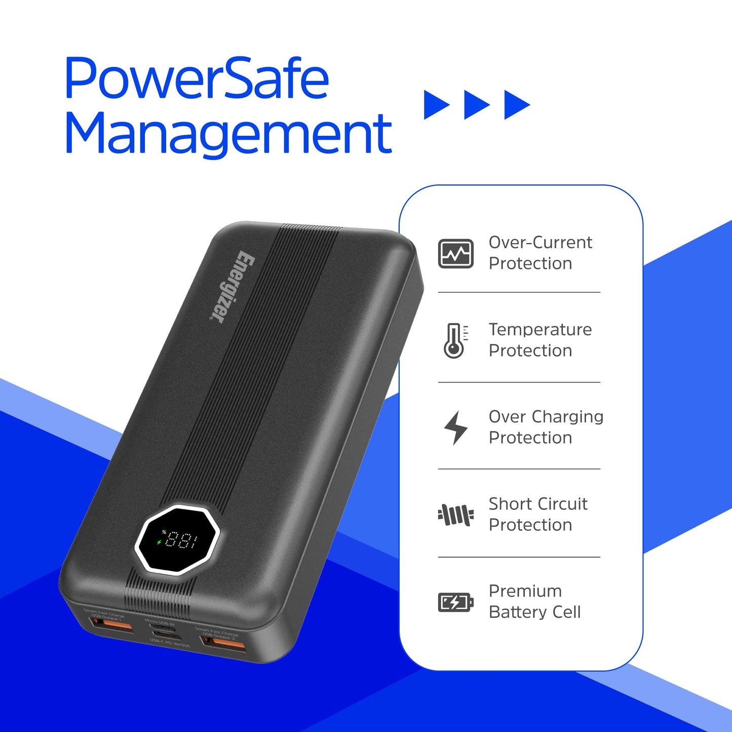 UE20029PQ (PowerBank 20000mAh) LCD Display, 22.5W PD Fast Charger