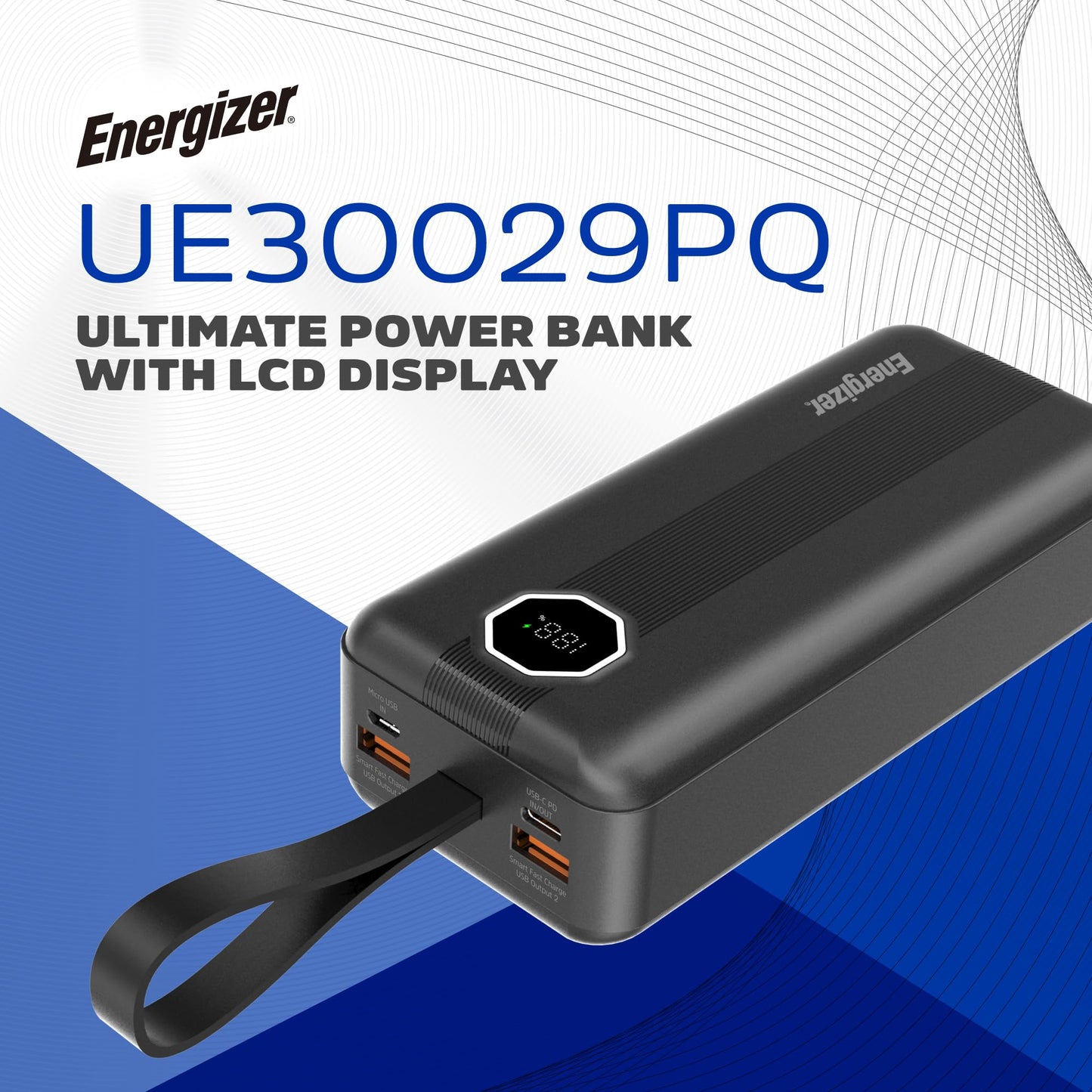 UE30029PQ (PowerBank 30000mAh) LCD Display, 30W PD Fast Charger