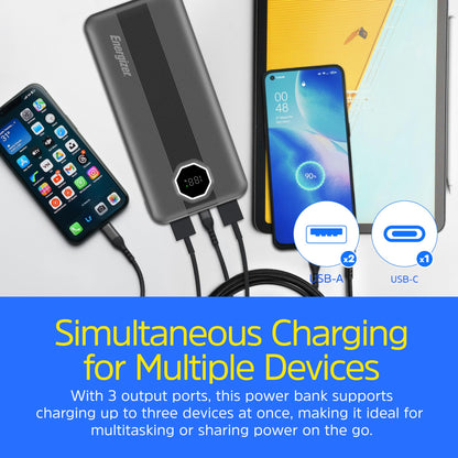 UE10029PQ (PowerBank 10000mAh) LCD Display, 22.5W PD Fast Charger