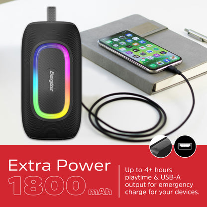 BTS163 (Portable  Bluetooth Speaker), RGB, TWS, IP65