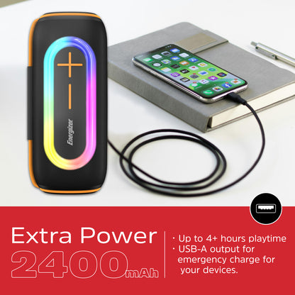 BTS206 (Portable  Bluetooth Speaker), RGB, TWS, IP65
