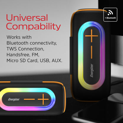 BTS206 (Portable  Bluetooth Speaker), RGB, TWS, IP65