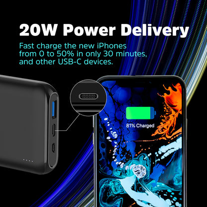 QE10009PQ (PowerBank 10000mAh) Wireless, PD20W Fast Charger