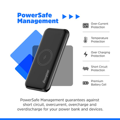 QE10009PQ (PowerBank 10000mAh) Wireless, PD20W Fast Charger