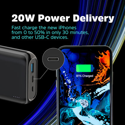 QE20009PQ (PowerBank 20000mAh) Wireless, PD20W Fast Charger