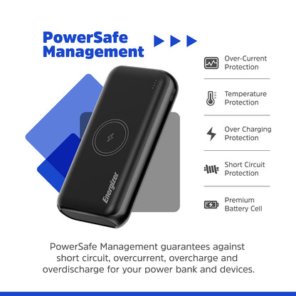 QE20009PQ (PowerBank 20000mAh) Wireless, PD20W Fast Charger