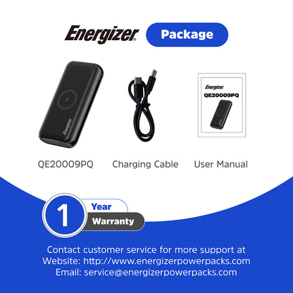QE20009PQ (PowerBank 20000mAh) Wireless, PD20W Fast Charger