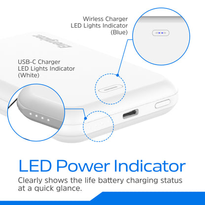 QM5000 (PowerBank 5000mAh) Magnetic, Wireless