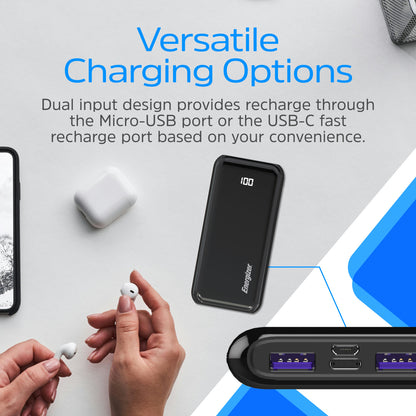 UE10011PQ (PowerBank 10000mAh) LCD Display, PD22.5W Fast Charger