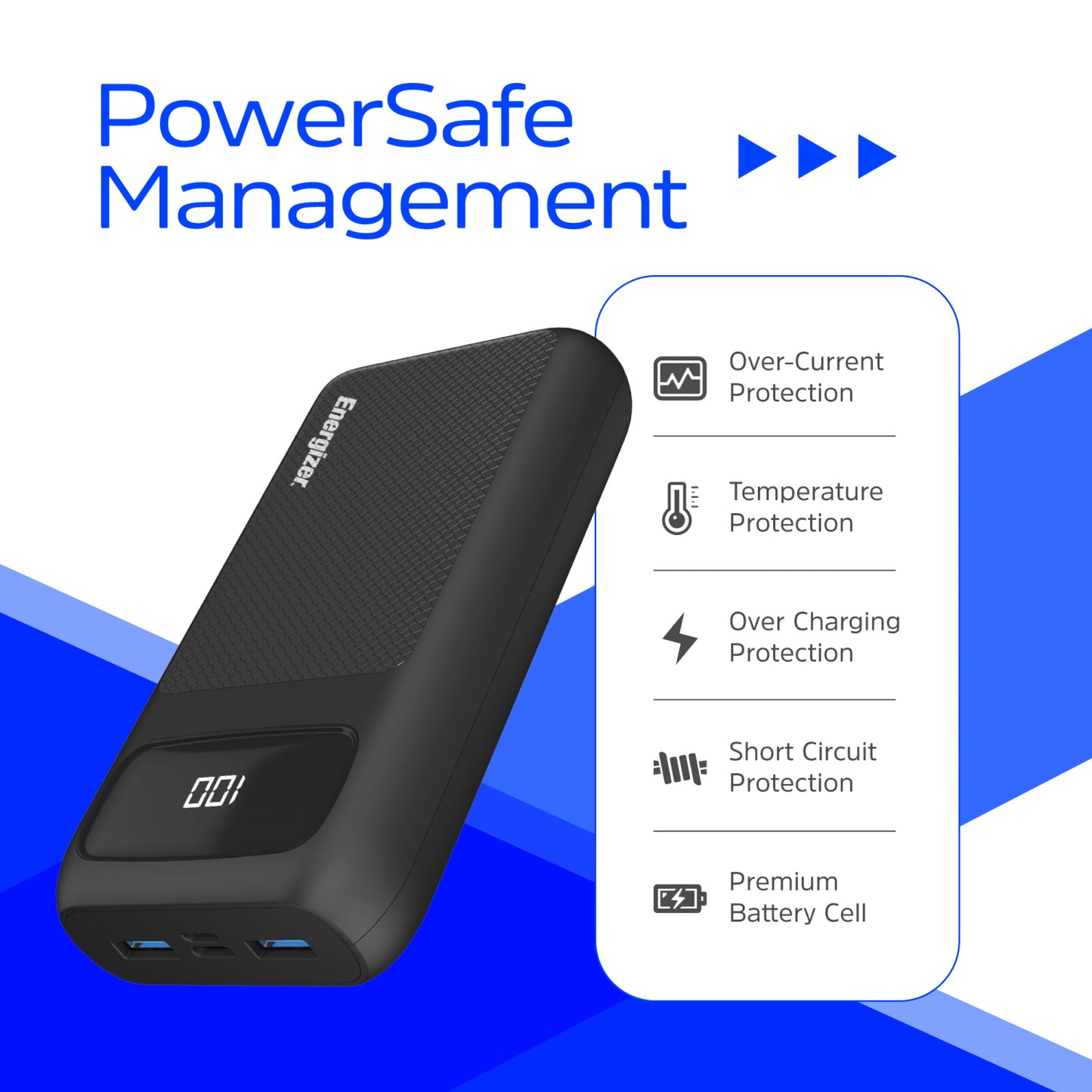 UE20063PQ (PowerBank 20000mAh) LCD Display, PD20W Fast Charger