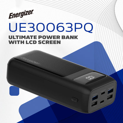UE30063PQ (PowerBank 30000mAh) LCD Display, MAX30W PD Fast Charger