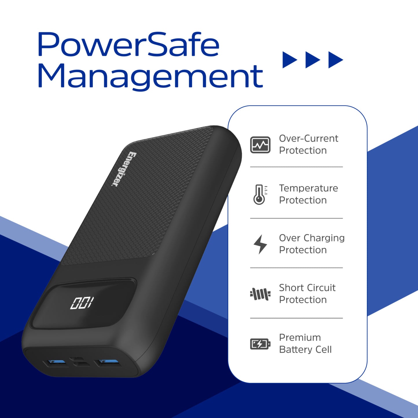 UE30063PQ (PowerBank 30000mAh) LCD Display, MAX30W PD Fast Charger
