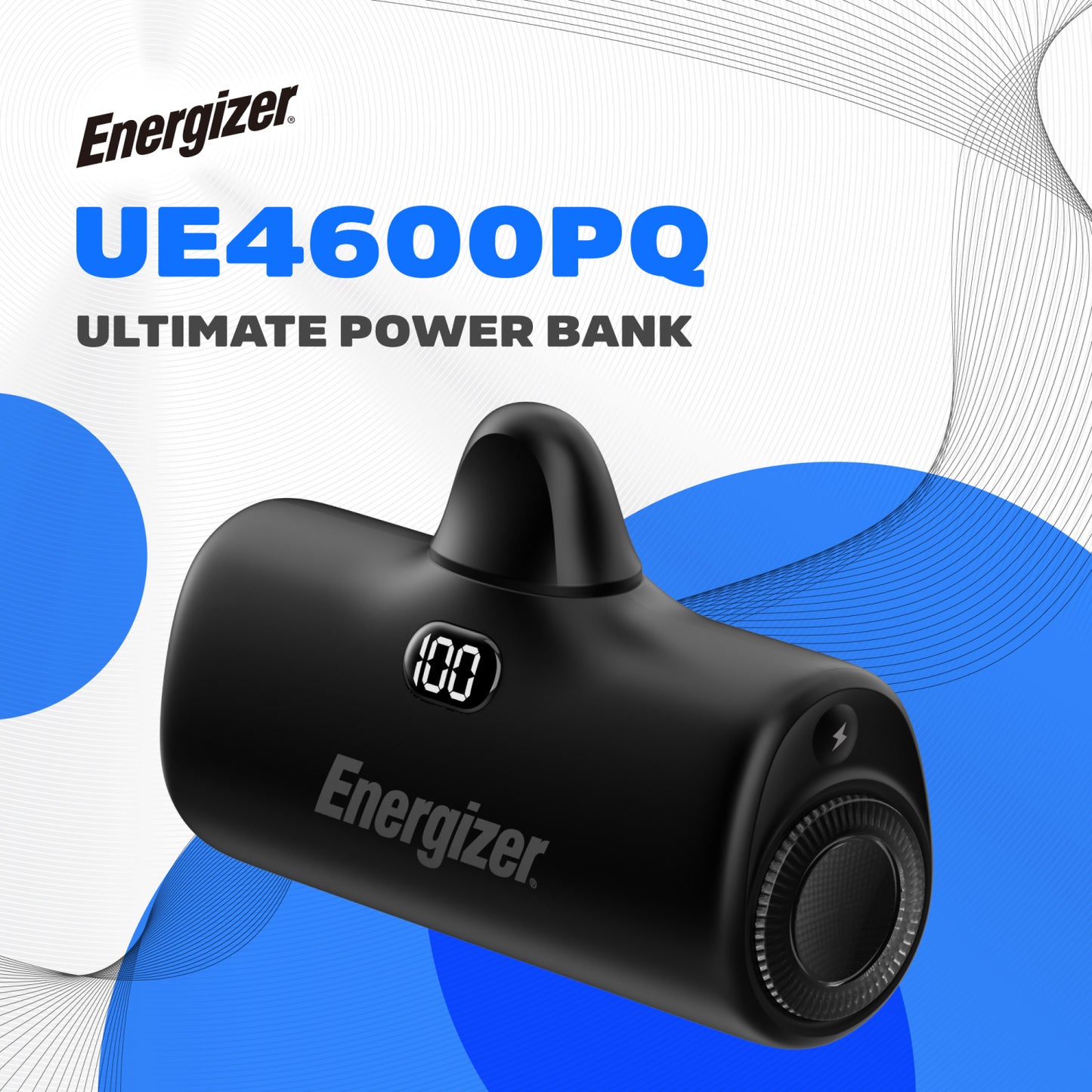UE4600PQ (PowerBank 4600mAh) LCD Display, PD22.5W Fast Charger