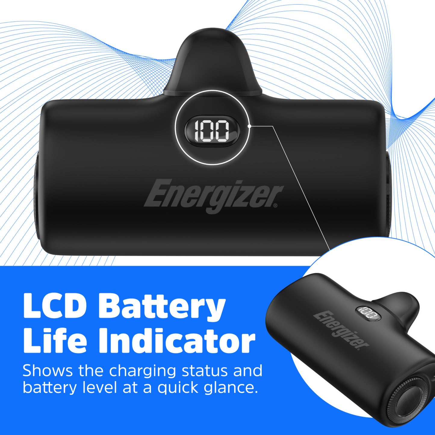 UE4600PQ (PowerBank 4600mAh) LCD Display, PD22.5W Fast Charger