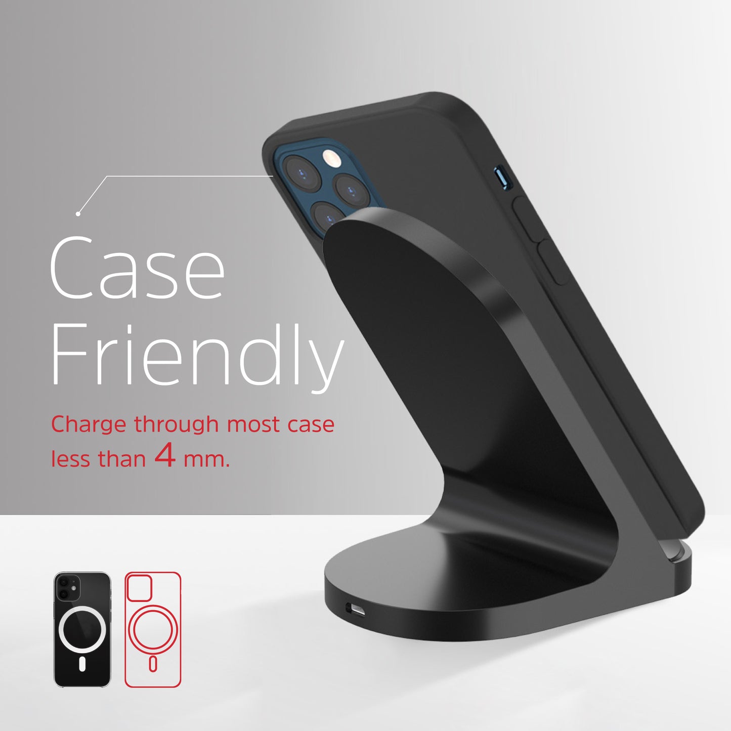 WCP108 (15W Magnetic Wireless Charger Qi Compatible)
