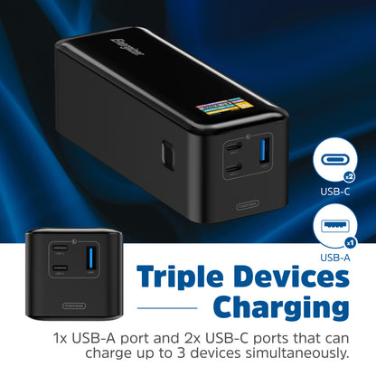 XP27000PD (PowerBank 27000mAh) Airplane Safe, LCD Display, MAX140W, PD100W Fast Charger