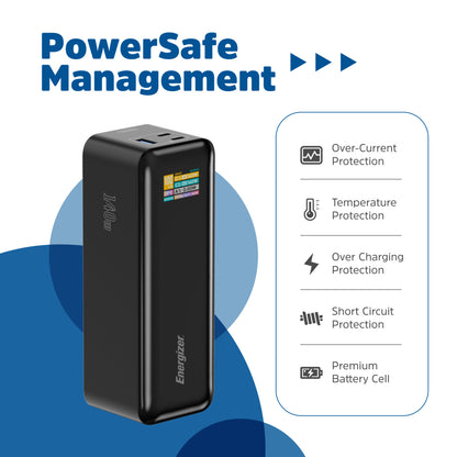 XP27000PD (PowerBank 27000mAh) Airplane Safe, LCD Display, MAX140W, PD100W Fast Charger